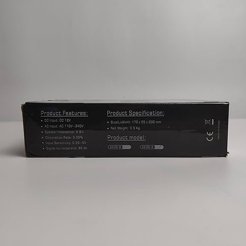 AK35 Mini Bluetooth 5.0 Stereo Digital Amplifier 300 W HiFi Power Amplifier with Bass, Treble Tuner for Home Speaker - Image 3