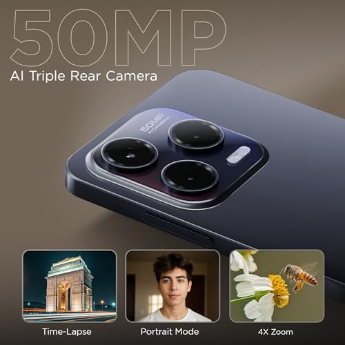 Lava Bold N1 Pro (Titanium Gold, 4 GB RAM, 128 GB Storage)| Bigger 6.67" HD+ IP54 Display | 120 Hz Refresh Rate | 50 MP AI Triple Rear Camera | 8 MP Front Camera| 5000 mAh Battery | Charger in Box - Image 9