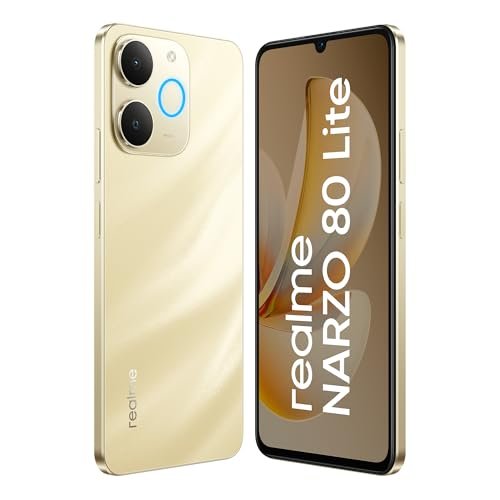 realme NARZO 80 Lite 4G (Beach Gold, 4GB+64GB) | 6300mAh Segment's Biggest Battery | 7.94mm Slim Design | 300% Ultra Volume | Pulse Light: 9 Colors, 5 Glow Modes | Ai Assist - Image 5