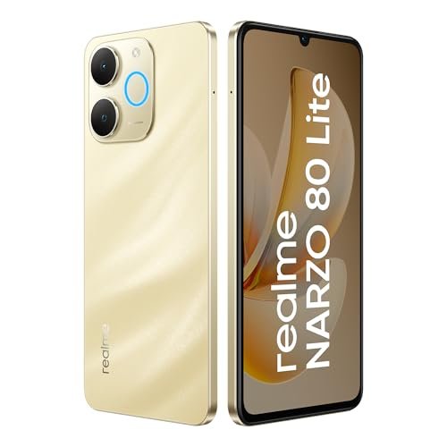 realme NARZO 80 Lite 4G (Beach Gold, 4GB+64GB) | 6300mAh Segment's Biggest Battery | 7.94mm Slim Design | 300% Ultra Volume | Pulse Light: 9 Colors, 5 Glow Modes | Ai Assist - Image 3