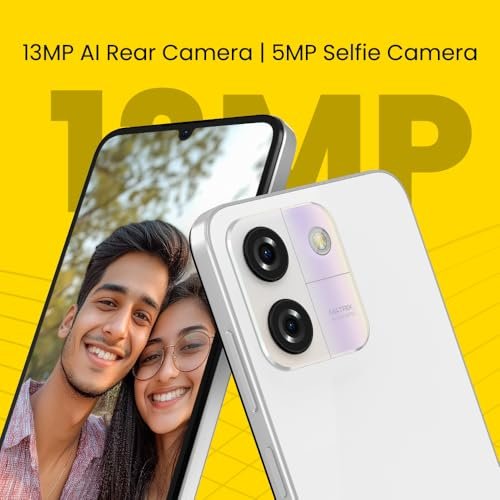 Lava O3 (Glossy White, 3 GB RAM, 64 GB Storage) | Biggest 6.75" HD+ Display | 13MP AI Dual Rear Camera | 5000 mAh Battery | Secure Face Unlock | Fingerprint Reader | Charger & Phone-Cover in Box - Image 7