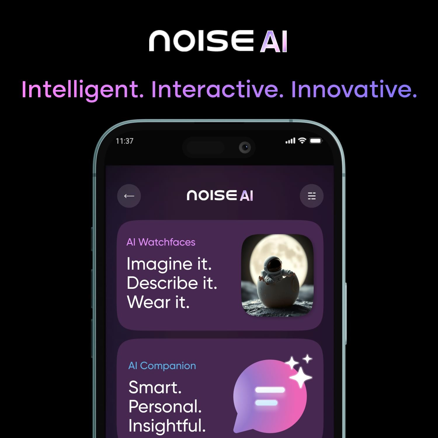 Noise Pro 6 Max Smart Watch:Intelligent with Noise AI, Endless AI Watch Faces, AI Companion, 1.96” AMOLED, Stainless Steel Build, Built-in GPS, 5 ATM, EN2 Processor, for iOS & Android(Chrome Black) - Image 10