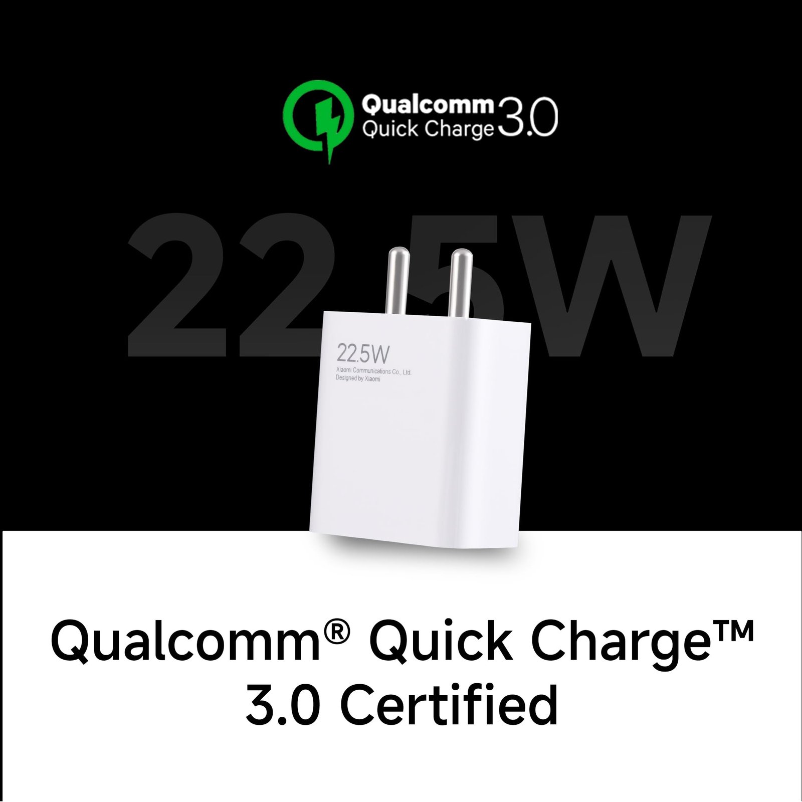 MI Xiaomi 22.5W Fast Charger with USB-C Cable, Quick Charge 3.0 Power Adapter Compatible with Redmi Note Series, Poco, Mi, Any Type C Devices - with Power Delivery (White) - Image 7
