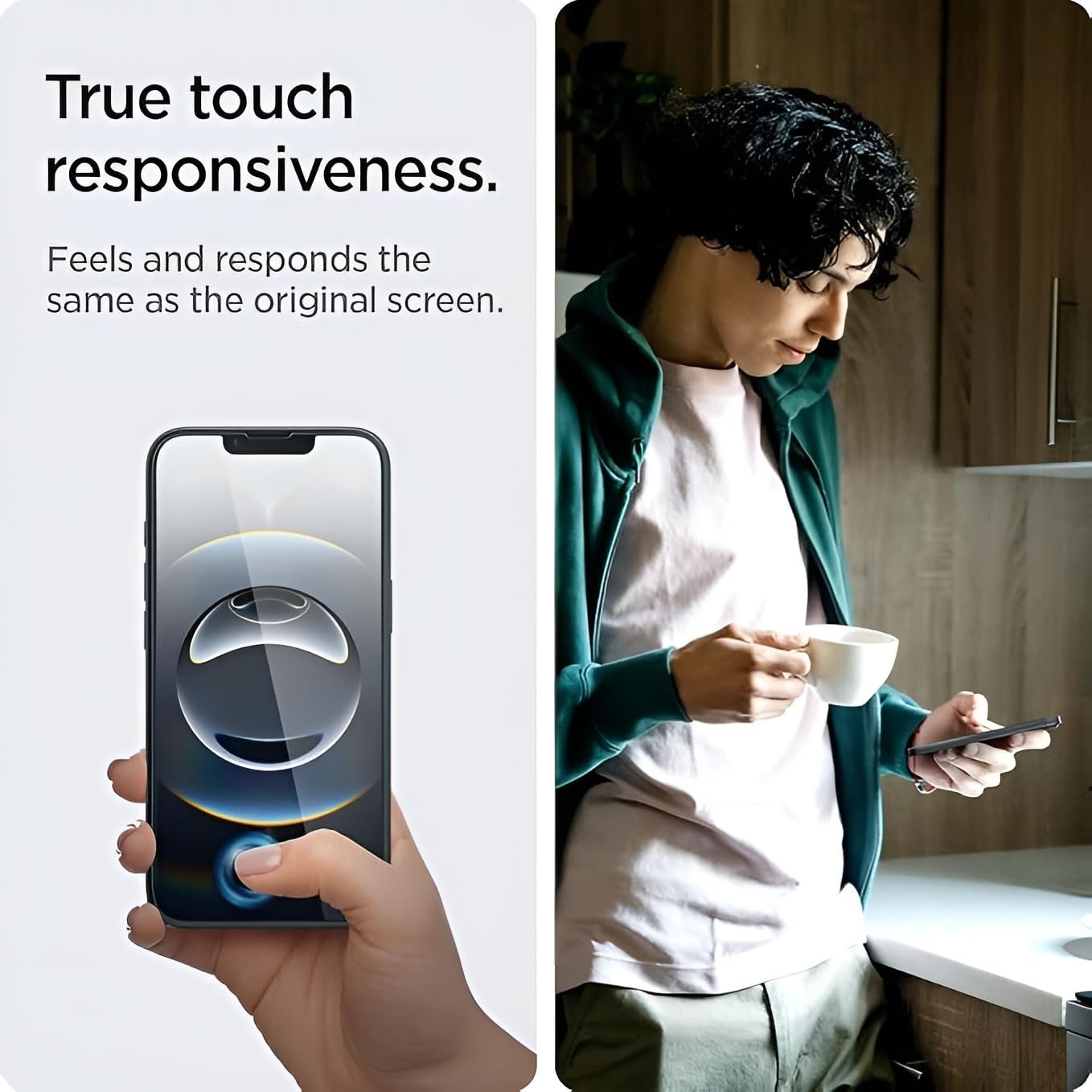 MARKTECH Tempered Glass Screen Protector Guard For Iphone 13/14/13 Pro Smartphone, 3 Pack Screen Guards With Easy Installation Frame - Image 5