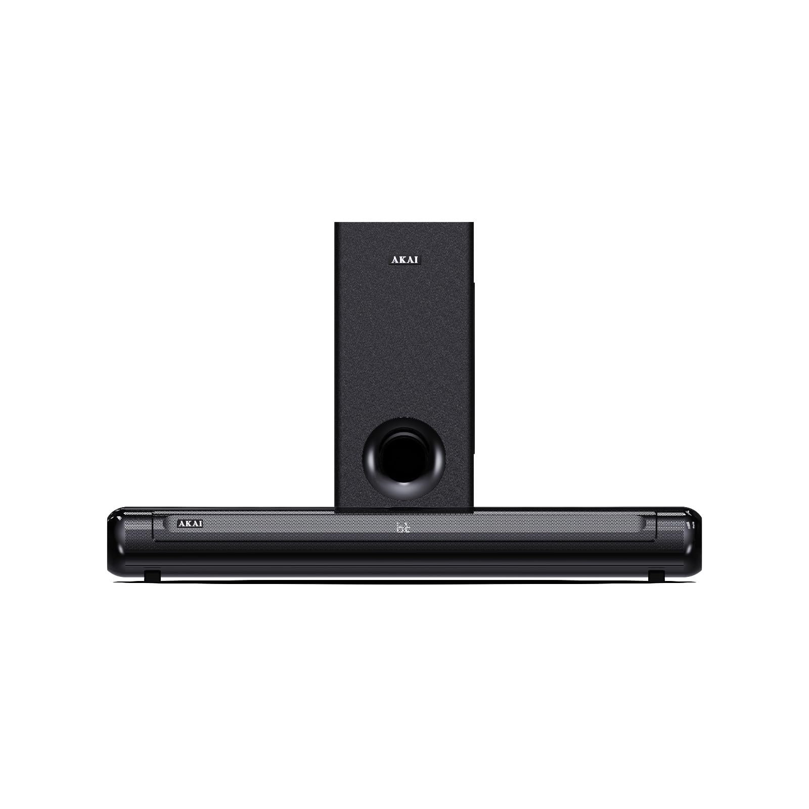 AKAI Soundbar Home Theatre 100W with Remote - 1 Year Warranty | 2.1 Channel Sound Bar with 5.25" Sub-Woofer | HDMI ARC, V5.3 Bluetooth, USB, Aux Input | Supports TV, PC & Smartphone (SigmaX-100)