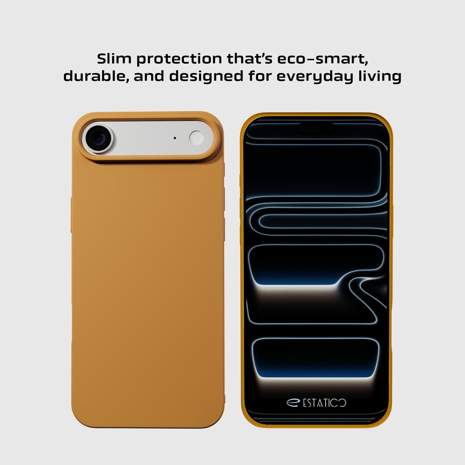 ESTATICO Cloud Matte Back Cover Compatible with iPhone 17 Air (Dust Gold) | Feather-Light TPU Protection | Shockproof & Anti-Slip | Smooth Soft-Touch Finish | Slim & Durable Design - Image 4