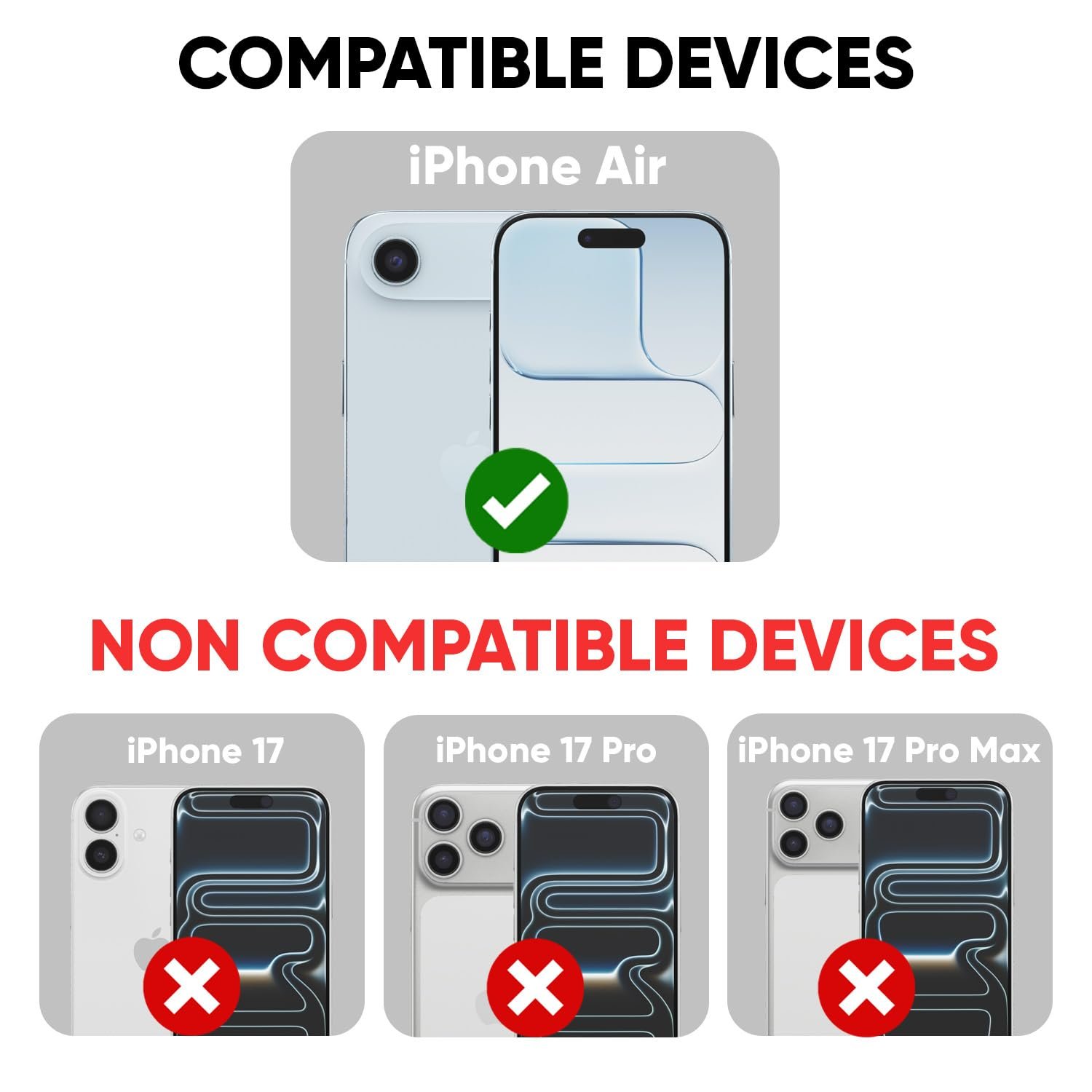 POPIO Privacy Military-Grade Tempered Glass for iPhone Air – Anti Spy Screen Protector Guard (Pack of 1) - Image 3