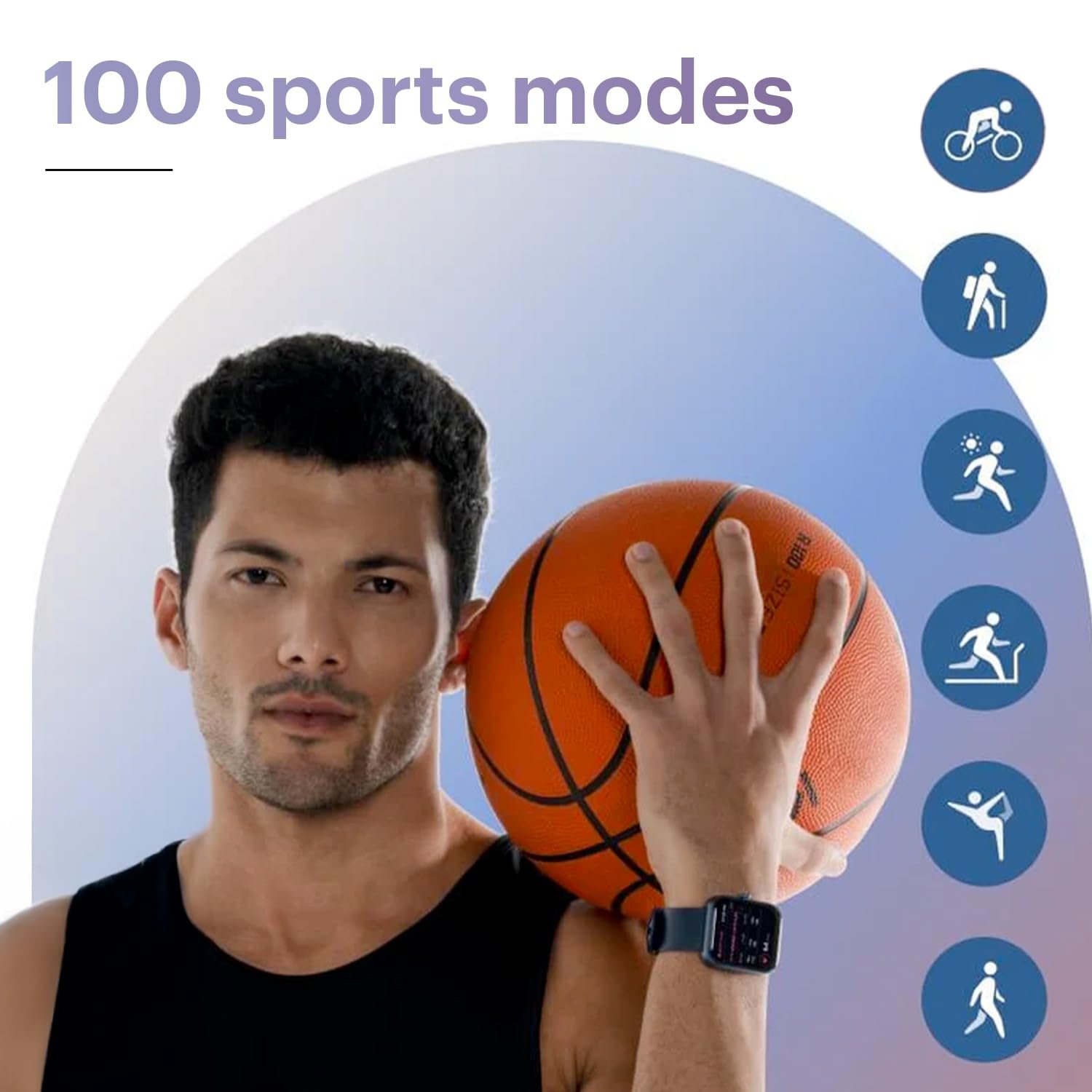 Noise Pulse 2 Max 1.85" Display, Bluetooth Calling Smart Watch, 10 Days Battery, 550 NITS Brightness, Smart DND, 100 Sports Modes, Smartwatch for Men and Women (Jet Black) - Image 5