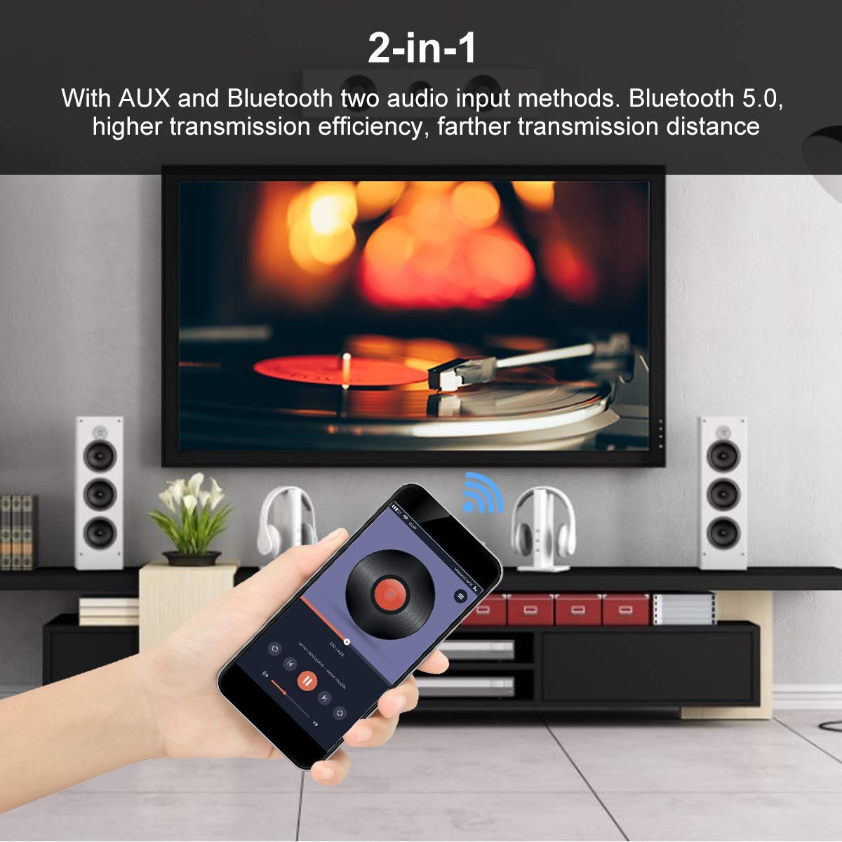 MakerHawk copper Bluetooth Amplifier Board Hifi Stereo 2.1 Tpa3116D2 2X50W+100W 12V-24V Audio Power Amplifier Module Bass And Treble Control For Store Home Theater Speakers - Image 4