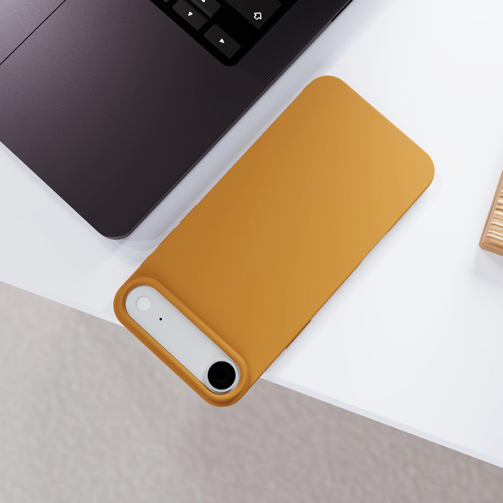 ESTATICO Cloud Matte Back Cover Compatible with iPhone 17 Air (Dust Gold) | Feather-Light TPU Protection | Shockproof & Anti-Slip | Smooth Soft-Touch Finish | Slim & Durable Design - Image 3