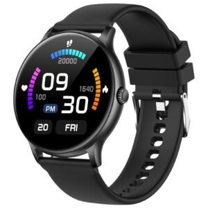 Fire-Boltt Phoenix Smart Watch 1.38” HD Display, Bluetooth Calling, AI Voice Assistant, 120 Sports Modes, IP67 Waterproof, SpO2 Monitor, Smart Watch for Man & Woman- Black