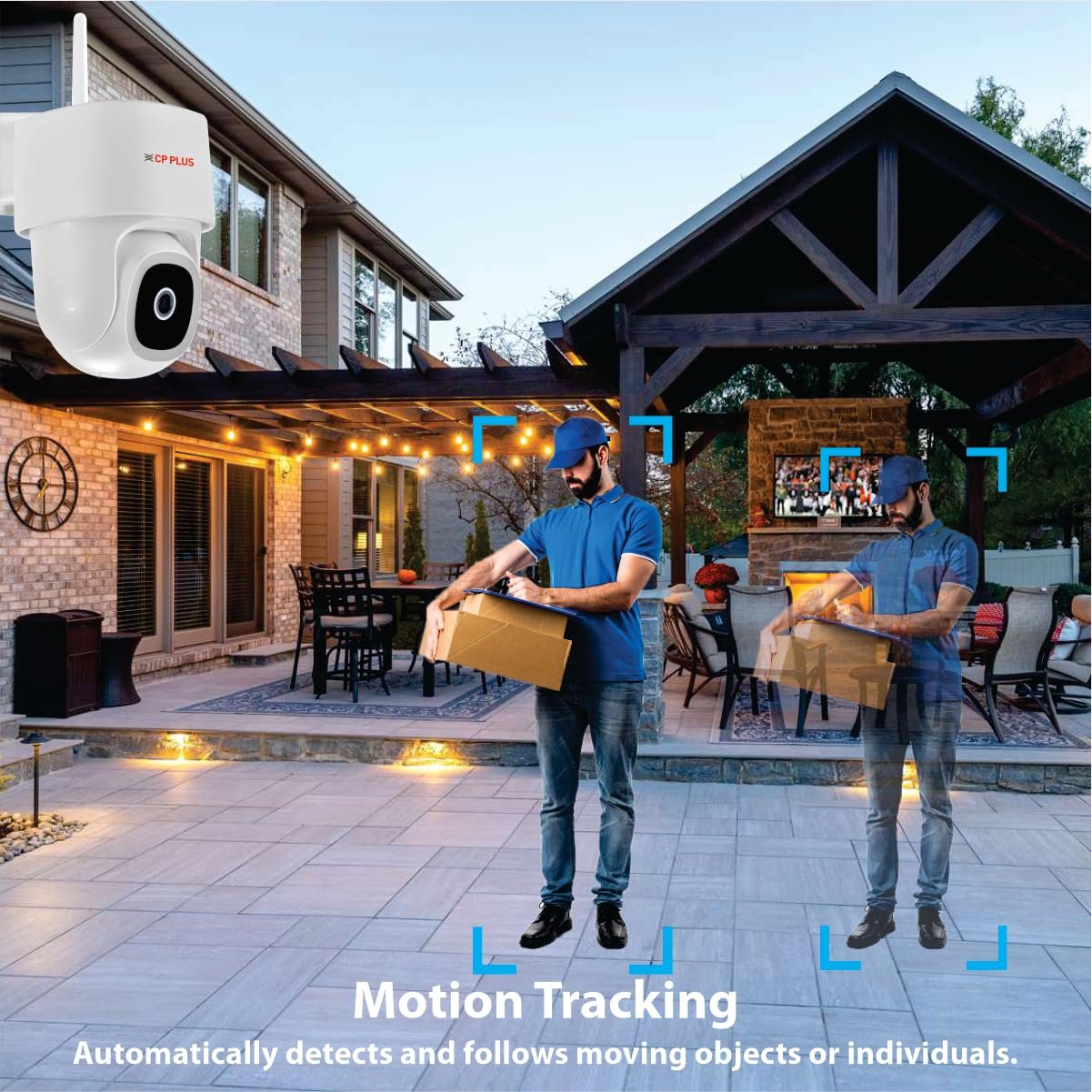 CP PLUS 4MP Outdoor Wi-Fi CCTV Camera | 360° Pan & Tilt | Full-Color Night Vision | Motion & Sound Detection | Human Detection | CTC Cyber Secure Tech | Alexa & OK Google | CP-Z45Q - Image 6