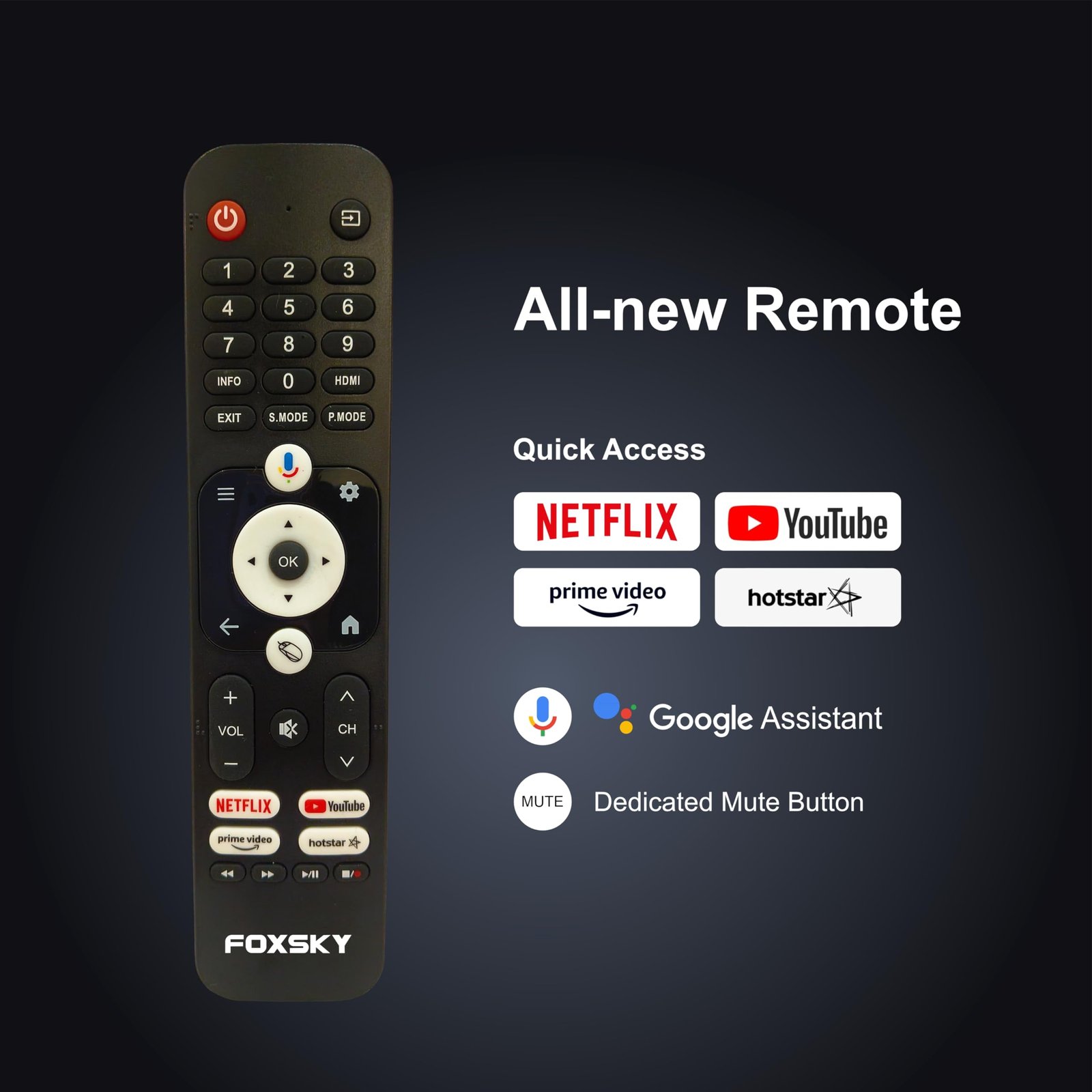 Foxsky 80 cm (32 inches) HD Ready Smart LED TV 32FS-VS (Black) - Image 13