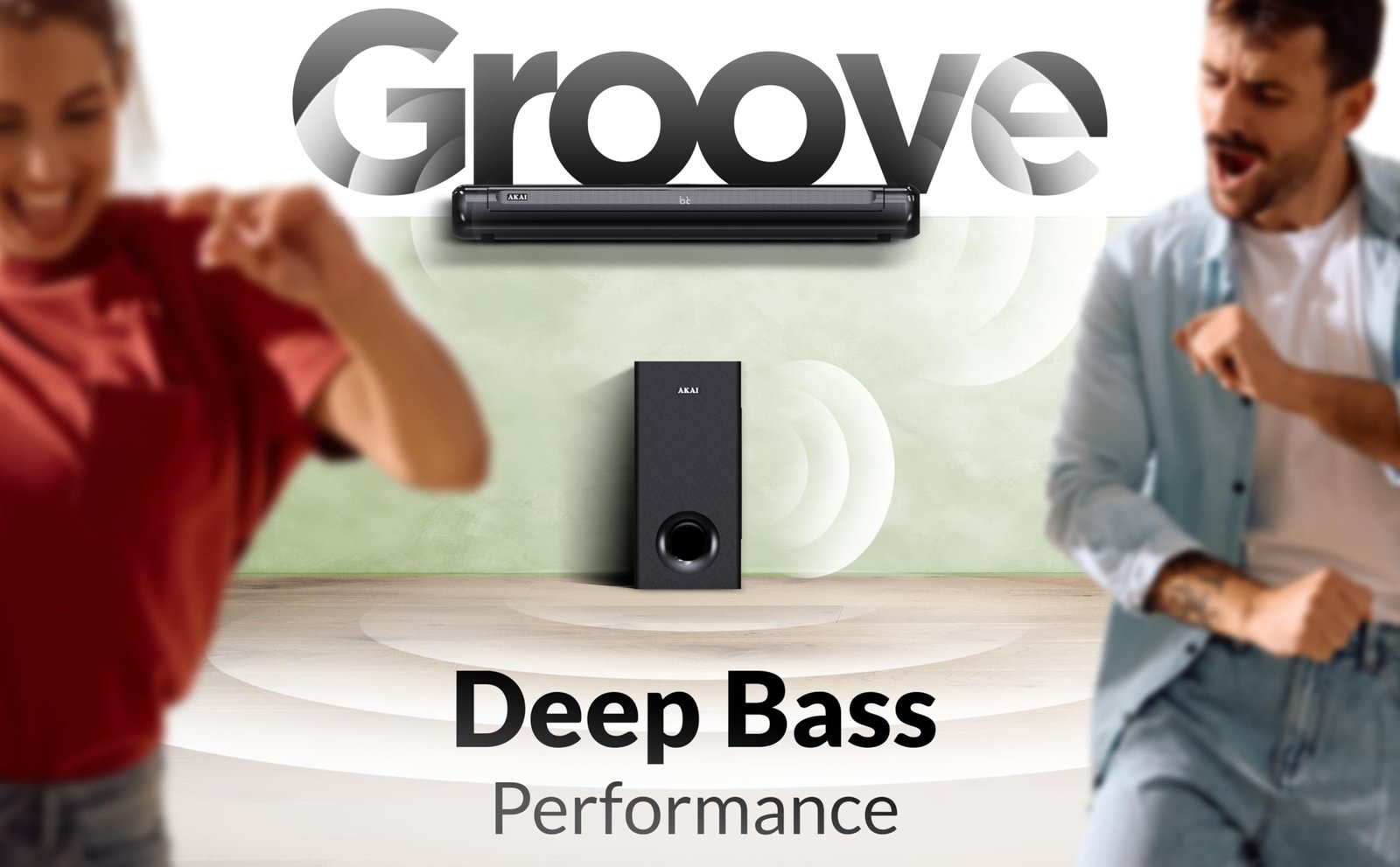 AKAI Soundbar Home Theatre 100W with Remote - 1 Year Warranty | 2.1 Channel Sound Bar with 5.25" Sub-Woofer | HDMI ARC, V5.3 Bluetooth, USB, Aux Input | Supports TV, PC & Smartphone (SigmaX-100) - Image 4