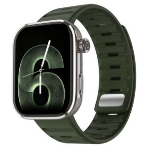 Noise Pro 6 Max Smart Watch:Intelligent AI, Endless AI Watch Faces, AI Companion, 1.96” AMOLED, Stainless Steel Build, Built-in GPS, 5 ATM, EN2 Processor, for iOS & Android(Green Titanium)