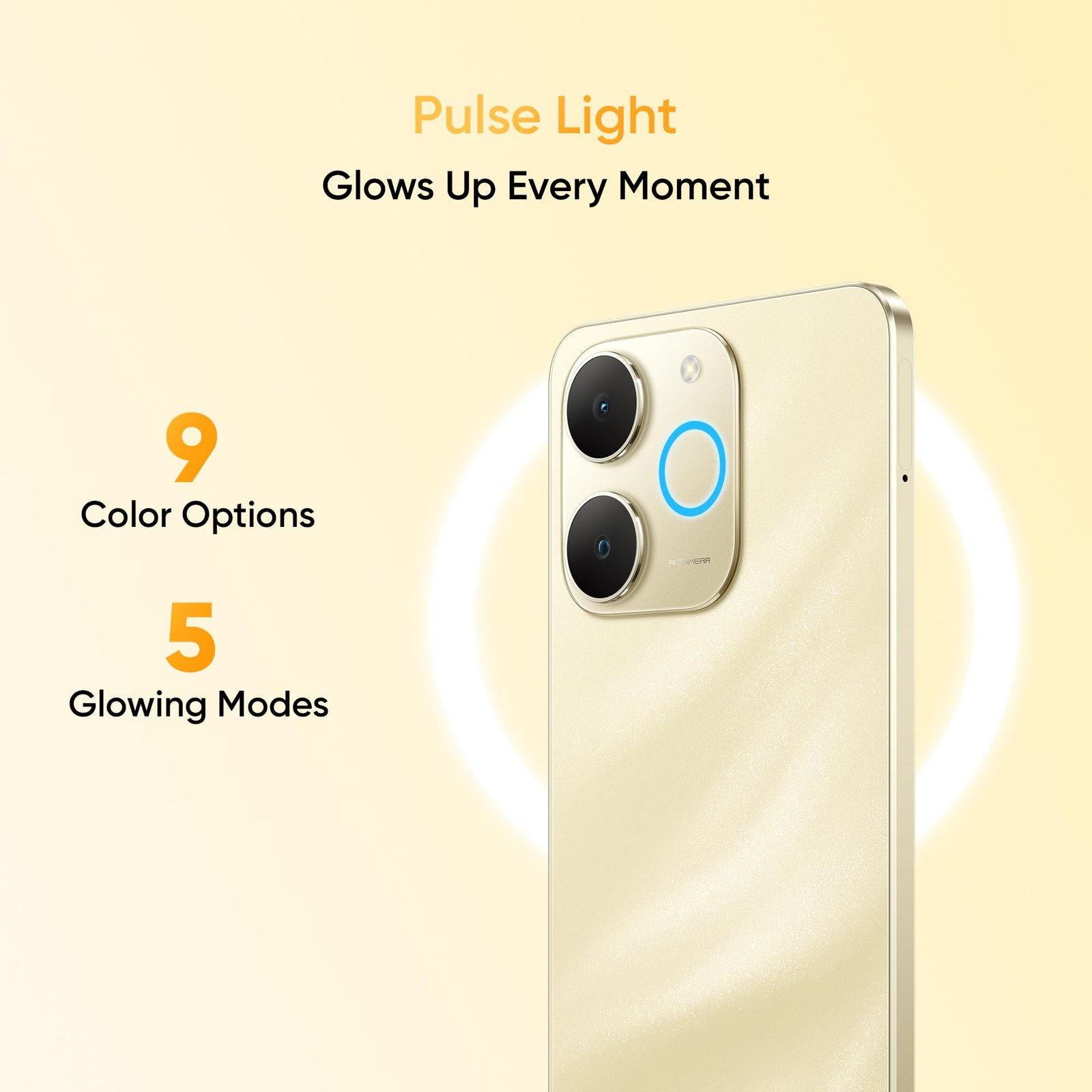 realme NARZO 80 Lite 4G (Beach Gold, 4GB+64GB) | 6300mAh Segment's Biggest Battery | 7.94mm Slim Design | 300% Ultra Volume | Pulse Light: 9 Colors, 5 Glow Modes | Ai Assist - Image 13