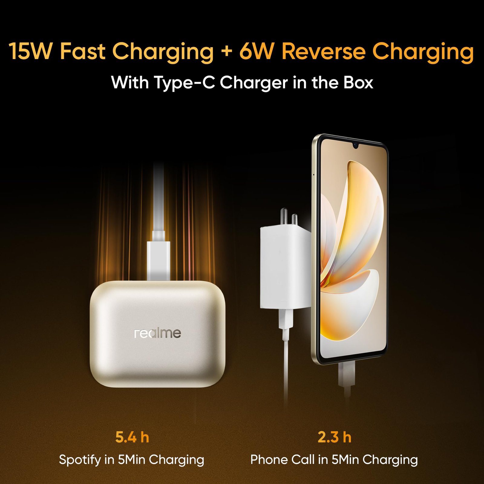 realme NARZO 80 Lite 4G (Beach Gold, 4GB+64GB) | 6300mAh Segment's Biggest Battery | 7.94mm Slim Design | 300% Ultra Volume | Pulse Light: 9 Colors, 5 Glow Modes | Ai Assist - Image 15