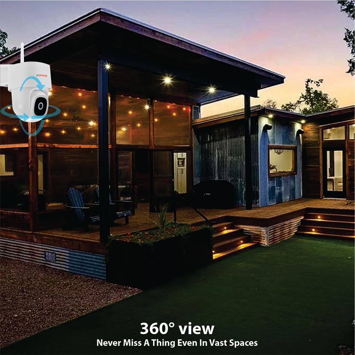 CP PLUS 4MP Outdoor Wi-Fi CCTV Camera | 360° Pan & Tilt | Full-Color Night Vision | Motion & Sound Detection | Human Detection | CTC Cyber Secure Tech | Alexa & OK Google | CP-Z45Q - Image 8