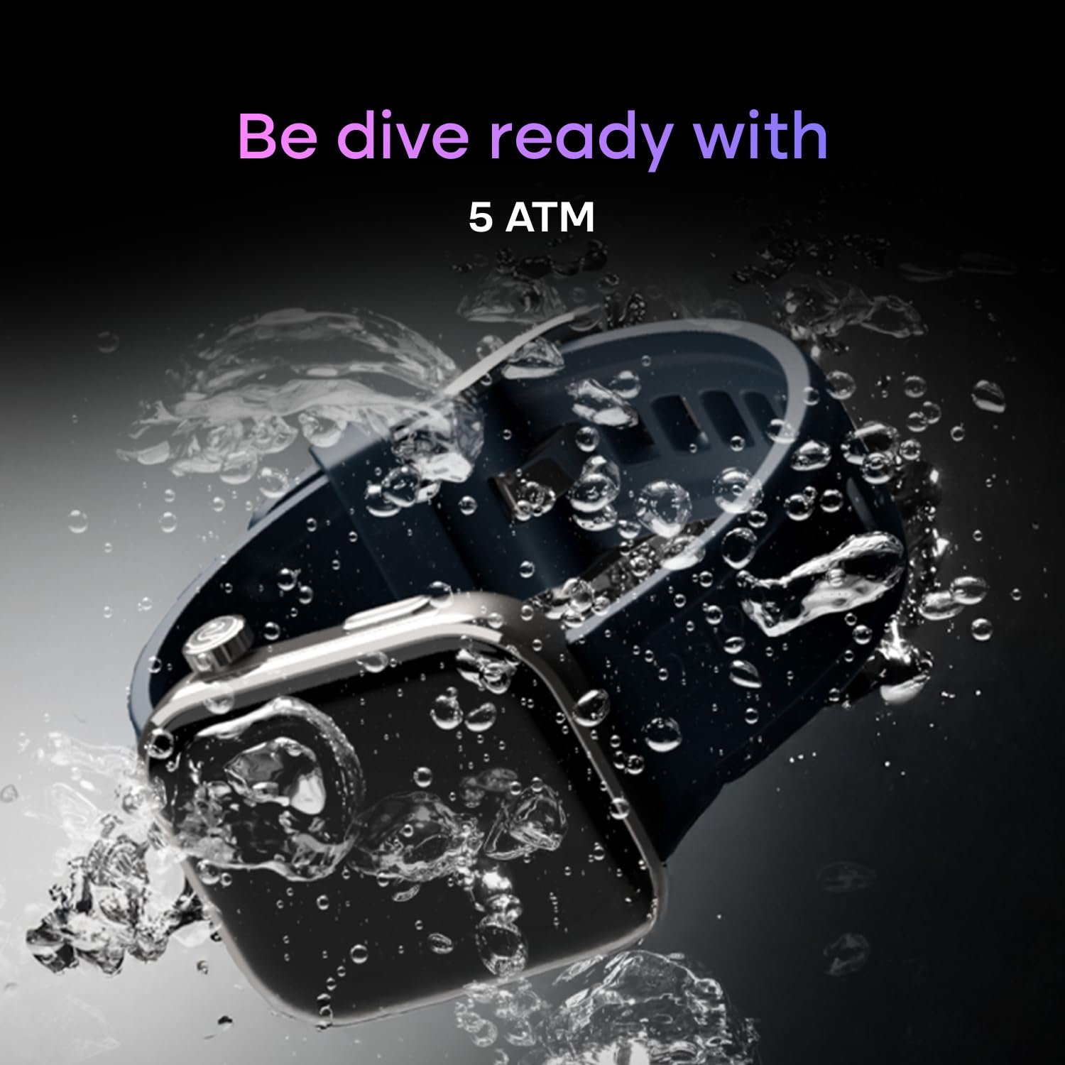 Noise Pro 6 Max Smart Watch:Intelligent with Noise AI, Endless AI Watch Faces, AI Companion, 1.96” AMOLED, Stainless Steel Build, Built-in GPS, 5 ATM, EN2 Processor, for iOS & Android(Chrome Black) - Image 5