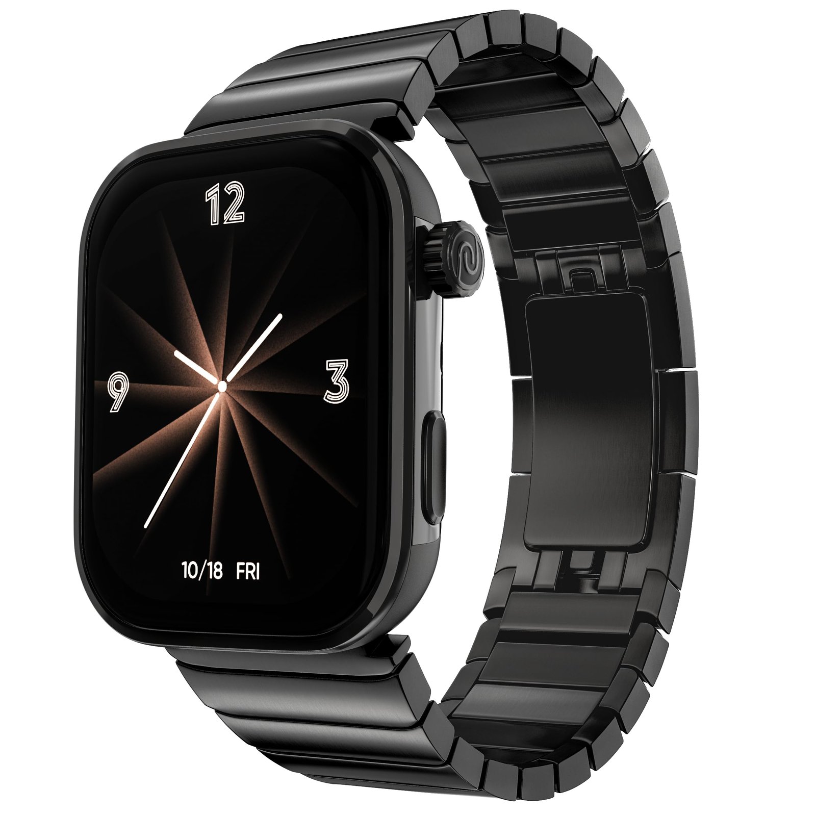 Noise Pro 6 Max Smart Watch:Intelligent with Noise AI, Endless AI Watch Faces, AI Companion, 1.96” AMOLED, Stainless Steel Build, Built-in GPS, 5 ATM, EN2 Processor, for iOS & Android(Chrome Black)