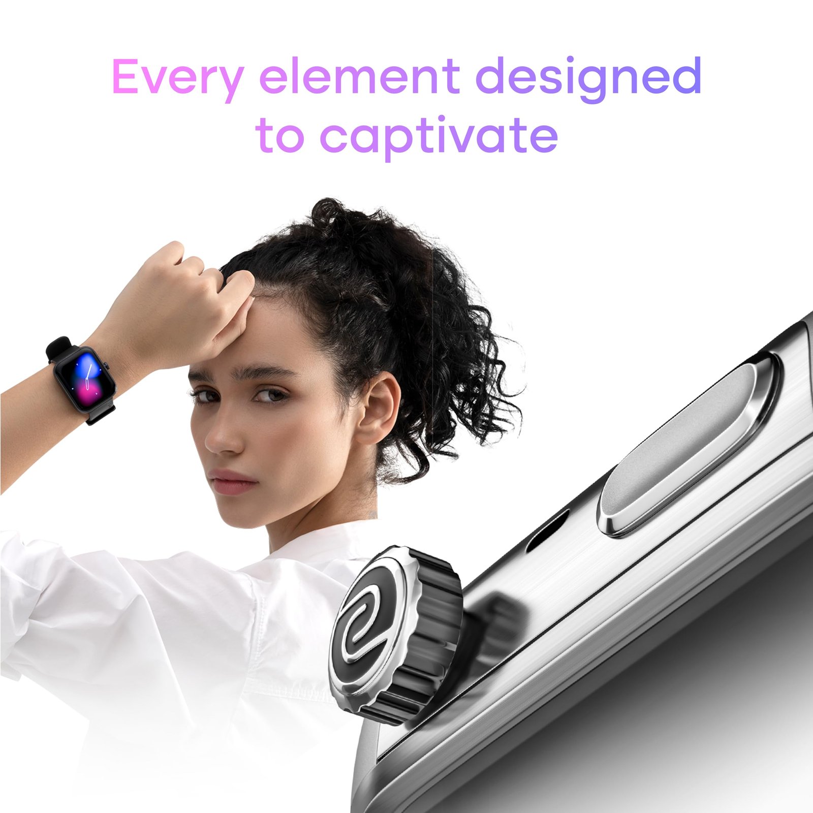 Noise Pro 6 Smart Watch:Intelligent AI, Endless AI Watch Faces, AI Companion, 1.85” AMOLED, EN2 Processor, Nebula UI 2.0, Emergency SOS, Compatible with iOS & Android(Jet Black) - Image 4