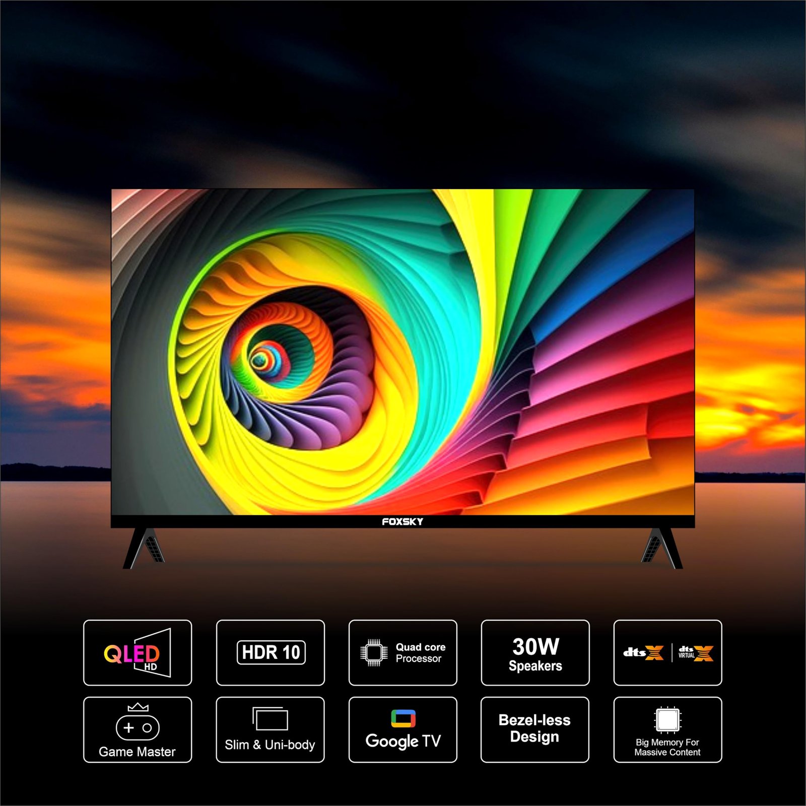 Foxsky 80 cm (32 inches) HD Ready Smart LED TV 32FS-VS (Black) - Image 18