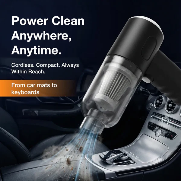 3 in 1 Mini Car Vacuum – Wireless, Rechargeable, Blower & Dust Cleaner for Car & Home - Image 3