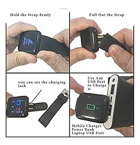 D116 Fitness Smart Band Activity Tracker Smartwatch with Sleep Monitor, Step Tracking, Heart Rate Sensor for Men, Women, Kids (Black) - Image 2