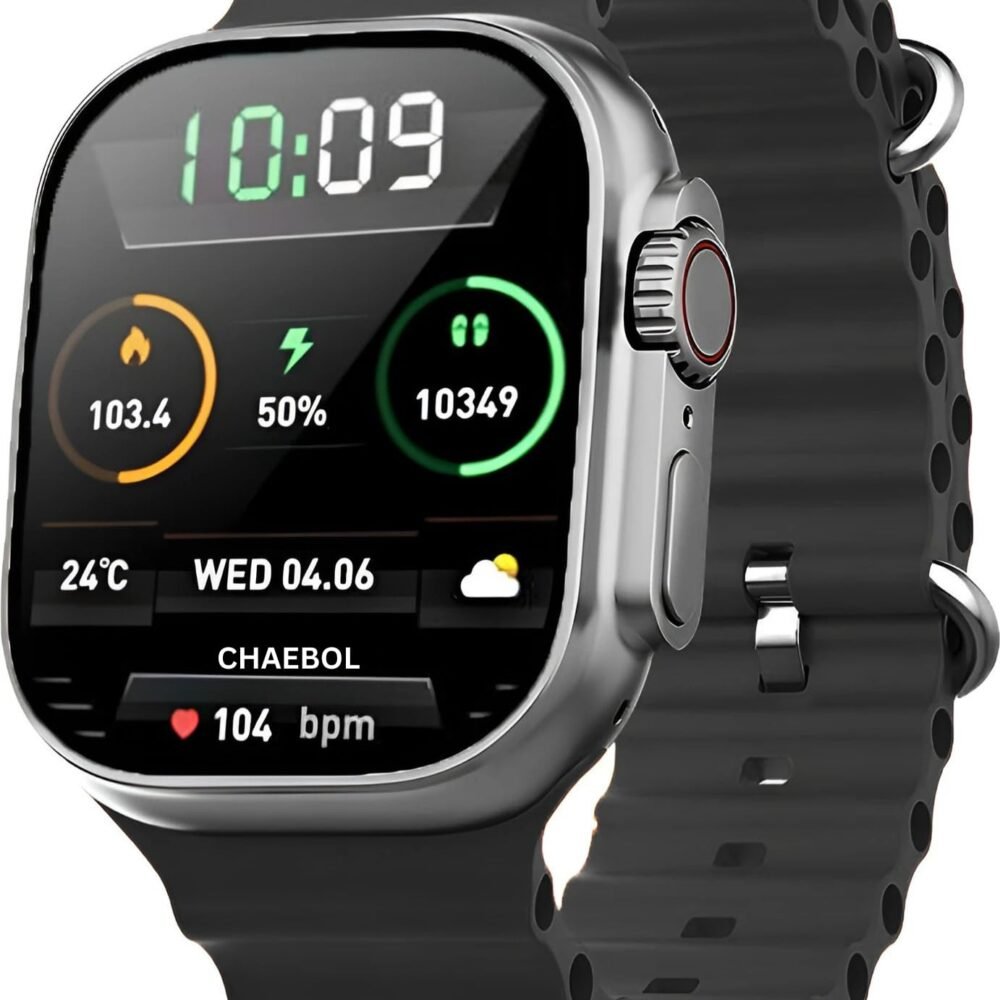 HD Display Smartwatch for Men & Women | Bluetooth Calling | Heart Rate | Sleep Monitor | 113+ Sports Modes | Step Counter | IP67 Waterproof Smartwatch for Android & iOS - (Black)