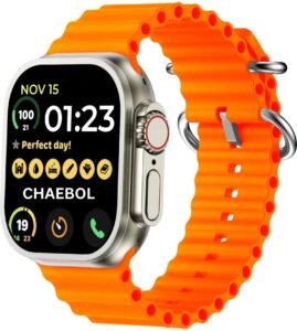 HD Display Smartwatch for Men & Women | Bluetooth Calling | Heart Rate | Sleep Monitor | 113+ Sports Modes | Step Counter | IP67 Waterproof Smartwatch for Android & iOS - (Orange)