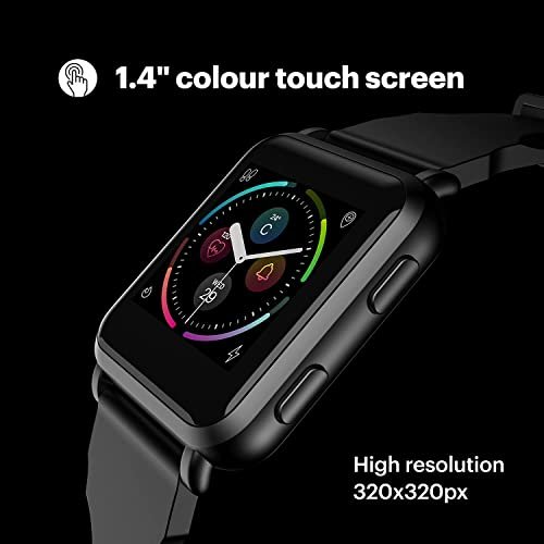 Noise ColorFit Nav Plus Smartwatch with Built-in GPS, High Resolution Display, 30 Sports - Stealth BlackNoise ColorFit Nav Plus Smartwatch with Built-in GPS, High Resolution Display, 30 Sports - Stealth Black - Image 4